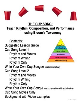 Preview of The Cup Song: Teaching Rhythm, Composition & Performance using Bloom's Taxonomy