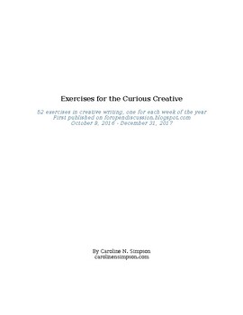 Preview of The Curious Creative - 52 exercises in creative writing