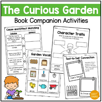 Preview of The Curious Garden Book Companion Activities - Reading Comprehension for K-2