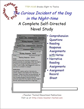 Preview of The Curious Incident of the Dog in the Night-time: A Complete Novel Study