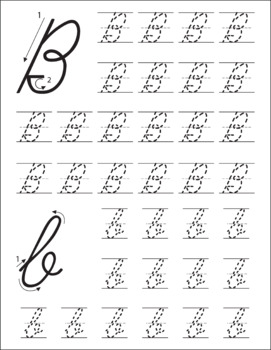 Cursive Handwriting Practice - cursive alphabet practice Worksheet