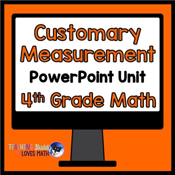 Preview of Customary Measurement Math Unit 4th Grade Distance Learning