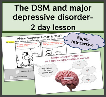Preview of The DSM and major depressive disorder- 2 day lesson
