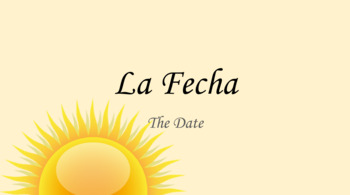 Preview of The Date in Spanish PowerPoint