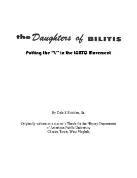 Preview of The Daughters of Bilitis - LGBTQ Pioneers