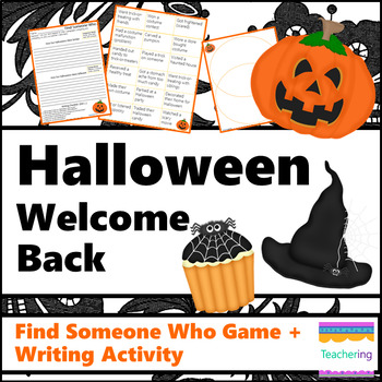 Preview of The Day After Halloween Writing Activities {No Prep ELA Lesson}