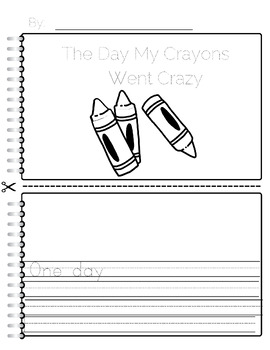 Preview of The Day Crayons Went Crazy cover