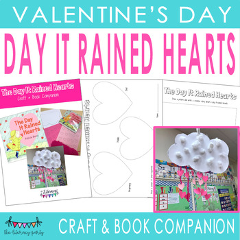 Preview of The Day It Rained Hearts Craft and Book Companion