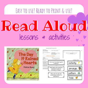 Preview of The Day It Rained Hearts Lesson Plans & Activities