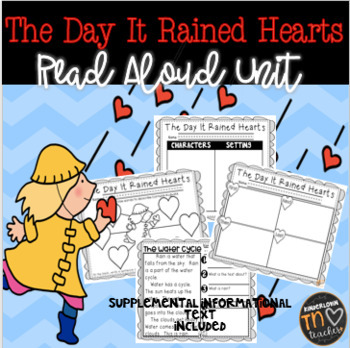 Preview of The Day It Rained Hearts Read Aloud Activities