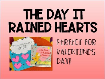 Preview of The Day It Rained Hearts - Valentine's Free Craft