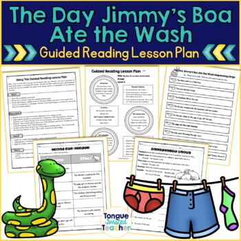 Preview of The Day Jimmy's Boa Ate the Wash by Trinka Hakes Noble Guided Reading Level K