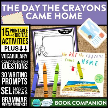 Preview of THE DAY THE CRAYONS CAME HOME activities READING COMPREHENSION - Book Companion