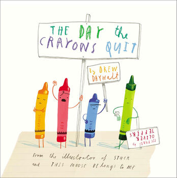 Preview of The Day The Crayons Quit Bilingual Flipchart (POV - reading & writing - day 1)