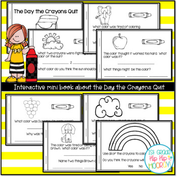 Download The Day The Crayons Quit...Book Companion...Color Activities! | TpT