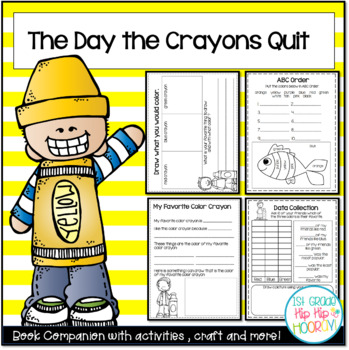 Preview of The Day The Crayons Quit...Book Companion...Color Activities!