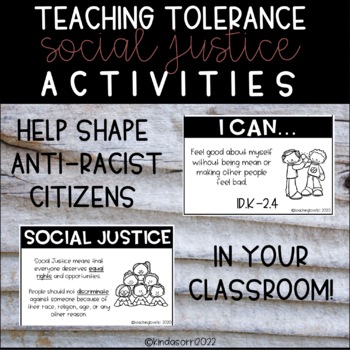 Preview of Teaching Tolerance Social Justice Activities