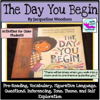 Preview of The Day You Begin by Jacqueline Woodson Read Aloud Activities