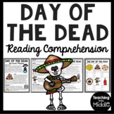 The Day of the Dead Reading Comprehension Worksheet Dia de
