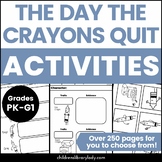 The Day the Crayons Quit Activities and Graphic Organizers
