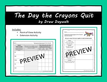 Preview of The Day the Crayons Quit *Bundle*