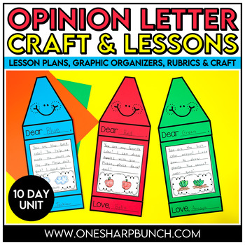 Preview of The Day the Crayons Quit - Opinion Writing Crayon Craft