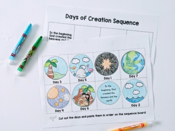 Christian Education Unit - The Days of Creation - with Mini Books