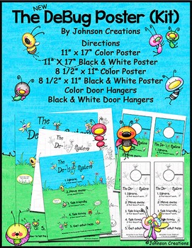 Preview of The DeBug System Poster Kit- One School License