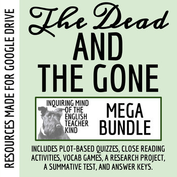 Preview of The Dead and the Gone Quiz, Close Reading, and Research Project Bundle (Google)