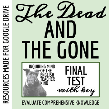 Preview of The Dead and the Gone by Susan Beth Pfeffer Test and Answer Key for Google Drive