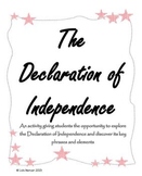 The Declaration of Independence Activity