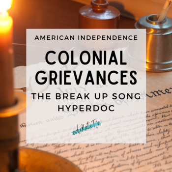 Preview of The Declaration of Independence & Colonial Grievances HyperDoc