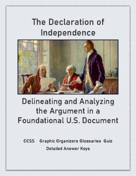 Preview of The Declaration of Independence:  Delineating and Analyzing the Argument