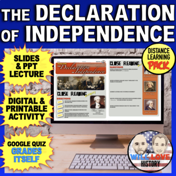 Preview of The Declaration of Independence | Digital Learning Pack