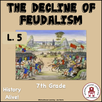 Preview of The Decline of Feudalism Lesson 5 Task Cards History Alive!