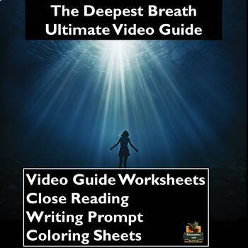 Preview of The Deepest Breath Movie Guide: Worksheets, Close Reading, Coloring, & More!