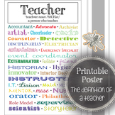 Printable Poster, Modern Classroom Decoration: The Definit