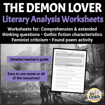 Preview of The Demon Lover (Elizabeth Bowen) Literary Analysis Worksheets