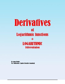 Preview of AP CALCULUS AB: THE PROCESS OF LOGARITHMIC DIFFERENTIATION