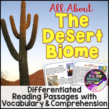 Preview of The Desert Biome Reading Comprehension Passages, Small Group Reading Activities