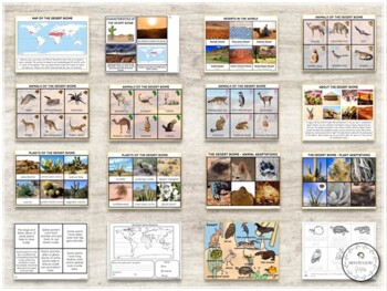 The Desert Biome | Nature Curriculum in Cards | Montessori by ...