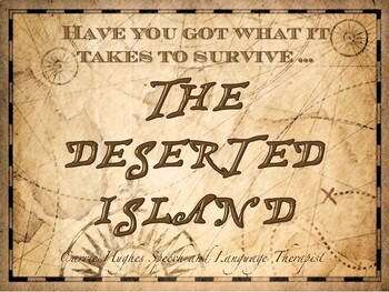 Preview of The Deserted Island - verbal reasoning skills