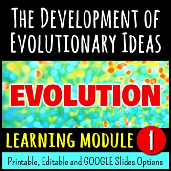 Preview of The Development of Evolutionary Ideas - Evolution Learning Module 1 - FREE