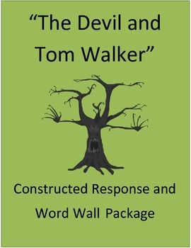 Preview of "The Devil and Tom Walker": Vocabulary,  and Writing Prompts Distance learning