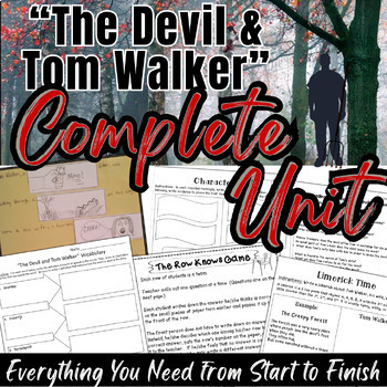 Preview of The Devil and Tom Walker by Washington Irving Complete Unit