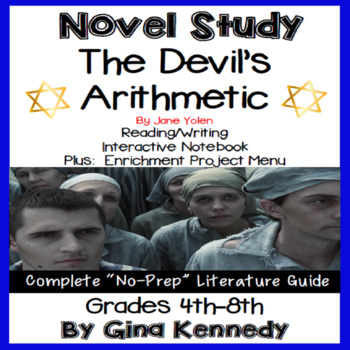 Preview of The Devil's Arithmetic Novel Study and Project Menu; Plus Digital Option