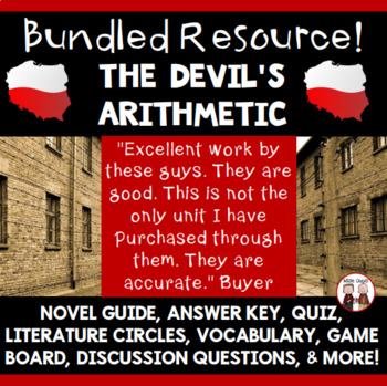 Preview of The Devil's Arithmetic Novel Study Unit Activities Bundle