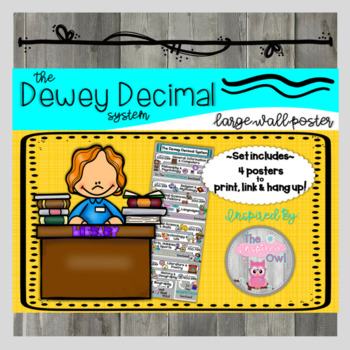 Preview of Dewey Decimal System Large Wall Poster