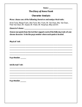 SOLVED: Write a the character sketch of Anne frank 200 to250 words