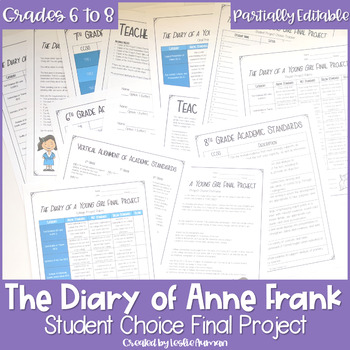 Preview of The Diary of Anne Frank Final Project